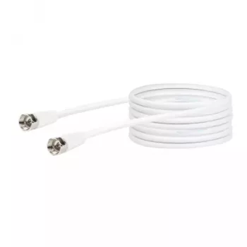Cable coaxial Schwaiger KVC250 052 conector F 5 m blanco
