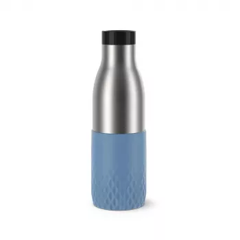 Botella de bebida EMSA Bludrop Sleeve N3110700 fitness, deporte 500 ml acero inoxidable azul, acero inoxidable