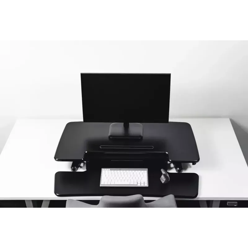 Soporte de escritorio ajustable para trabajar de pie BakkerElkhuizen 2 negro