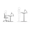 Soporte de escritorio ajustable para trabajar de pie BakkerElkhuizen 2 negro
