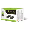 Techly IDATA EXT-E70S Extensor AV transmisor y receptor AV negro