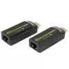 Techly IDATA EXT-E70S Extensor AV transmisor y receptor AV negro