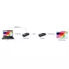 Techly IDATA EXT-E70S Extensor AV transmisor y receptor AV negro