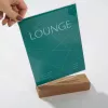 Soporte para carteles Sigel TA252 A6 acrílico madera marrón transparente