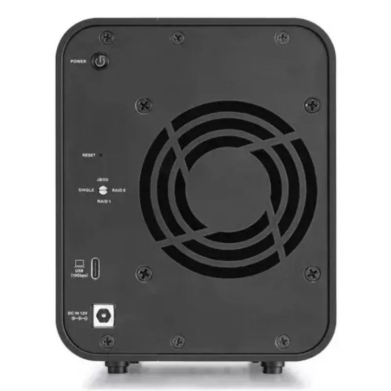 TerraMaster D2-320 unidad de disco, 2 unidades, HDD SSD, compacto, sobremesa
