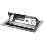 Toma de conexión de mesa Tipo F Kindermann 7492000151 Acero inoxidable Blanco