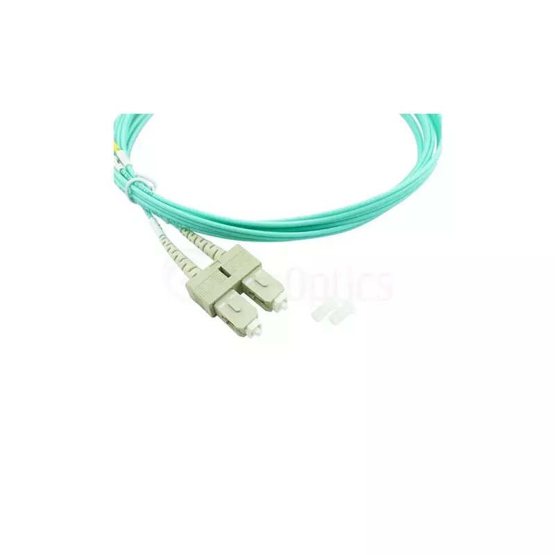 BlueOptics 575702T512000002M-BO Cable de conexión de fibra óptica dúplex (compatible con Corning), SC-UPC/SC-UPC, multimodo OM3 50/125 µm, 2 m