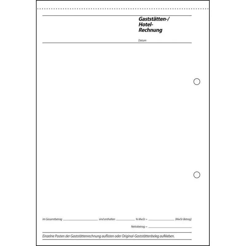 Formulario comercial Sigel GB515 A5 Blanco 50 hojas
