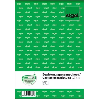 Formulario comercial Sigel GB515 A5 Blanco 50 hojas