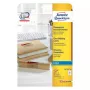 Etiqueta autoadhesiva Avery J4722-25 rectángulo redondeado transparente