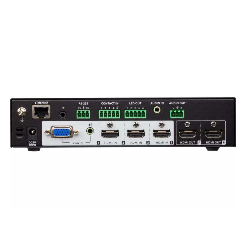 ATEN VP1420 4 x 2 True 4K conmutador matricial para presentaciones, vídeo/audio, de sobremesa