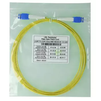BlueOptics SFP8181BU3MK Cable de fibra óptica InfiniBand 3 m LC Amarillo