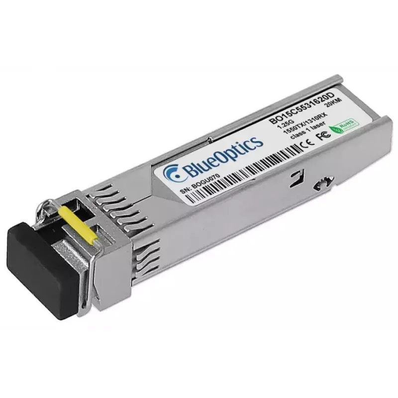 Módulo transceptor SFP BlueOptics SFP-GIG-BB LX/LC EEC-BO fibra óptica 20000 m