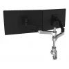 Brazo de monitor R-Go Tools R-Go Zepher Dual, para dos monitores, totalmente ajustable, capacidad de carga 0-8 kg, 100% circular, negro