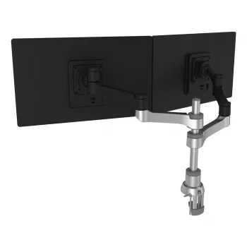 Brazo de monitor R-Go Tools R-Go Zepher Dual, para dos monitores, totalmente ajustable, capacidad de carga 0-8 kg, 100% circular, negro
