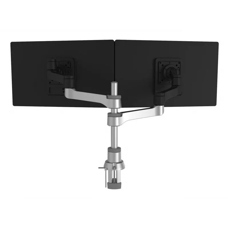 Brazo de monitor R-Go Tools R-Go Zepher Dual, para dos monitores, totalmente ajustable, capacidad de carga 0-8 kg, 100% circular, negro