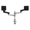 Brazo de monitor R-Go Tools R-Go Zepher Dual, para dos monitores, totalmente ajustable, capacidad de carga 0-8 kg, 100% circular, negro