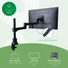 Brazo de monitor R-Go Tools R-Go Zepher Dual, para dos monitores, totalmente ajustable, capacidad de carga 0-8 kg, 100% circular, negro