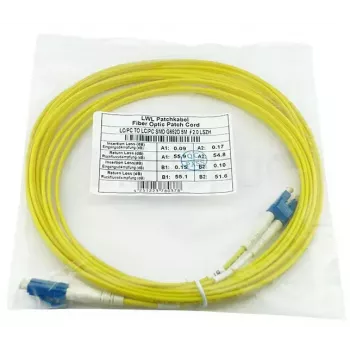 BlueOptics LRCABLE10M cable de fibra óptica InfiniBand 10 m LC amarillo
