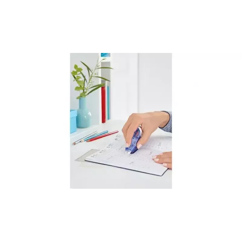 Corrector en cinta TESA 14 m azul blanco