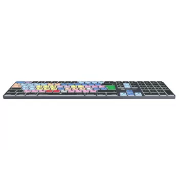 Teclado Logickeyboard LKB-MCOM4-TM-UK oficina Bluetooth QWERTY inglés gris titanio