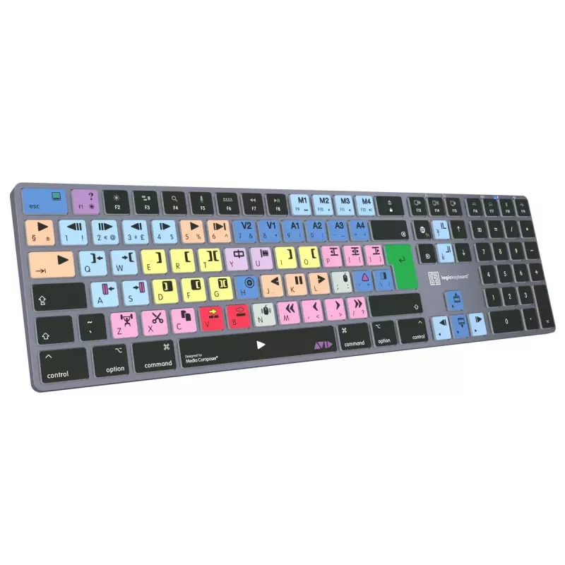 Logickeyboard Avid Media Composer Titan UK Teclado Mac LKB-MCOM4-TM-UK