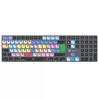 Teclado Logickeyboard LKB-MCOM4-TM-UK oficina Bluetooth QWERTY inglés gris titanio