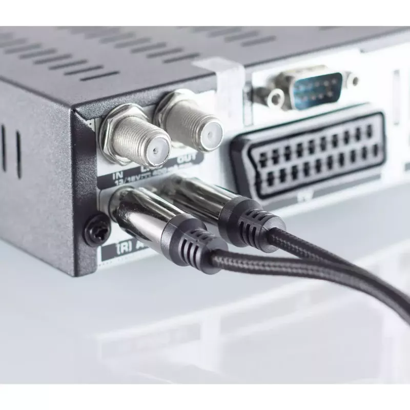 Cable de audio ShiverPeaks BS20-41255 2,5 m 2xRCA negro