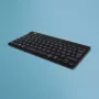 Teclado ergonómico R-Go Tools R-Go Compact Break, teclado compacto con software de pausas, QWERTY (IT), Bluetooth, negro
