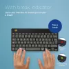 Teclado ergonómico R-Go Tools R-Go Compact Break, teclado compacto con software de pausas, QWERTY (IT), Bluetooth, negro