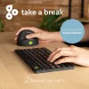 Teclado ergonómico R-Go Tools R-Go Compact Break, teclado compacto con software de pausas, QWERTY (IT), Bluetooth, negro