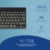 Teclado ergonómico R-Go Tools R-Go Compact Break, teclado compacto con software de pausas, QWERTY (IT), Bluetooth, negro