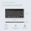 Teclado ergonómico R-Go Tools R-Go Compact Break, teclado compacto con software de pausas, QWERTY (IT), Bluetooth, negro