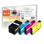 Peach PI300-977 Cartucho de tinta 4 uds. Compatible Alto (XL) rendimiento negro, cian, magenta, amarillo
