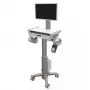 Carro multimedia Ergotron CareFit slim 2.0 oro blanco aluminio plástico acero