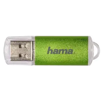 Memoria USB Hama Laeta 64GB USB Type-A 2.0 verde, transparente