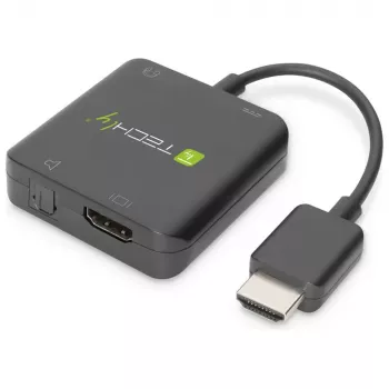 Techly Extractor de audio HDMI Estéreo/Audio 5.1 canales 4K 3D IDATA HDMI-VGA8
