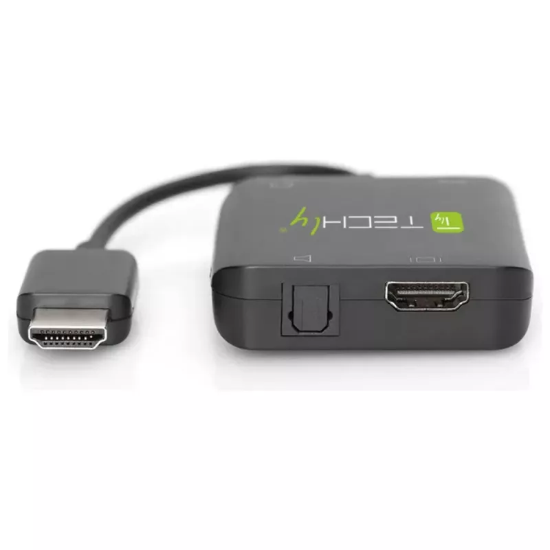 Techly Extractor de audio HDMI estéreo/audio 5.1 canales 4K 3D IDATA HDMI-VGA8