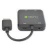 Techly Extractor de audio HDMI estéreo/audio 5.1 canales 4K 3D IDATA HDMI-VGA8