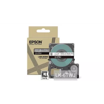 Cinta de etiquetas Epson LK-6TWJ Transparente Blanco Termotransferencia 2,4 cm