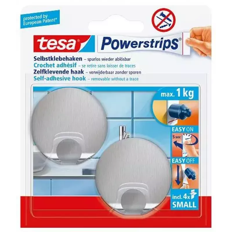 Gancho para toallas TESA 57044-00000 Metallic Interior 2 uds.