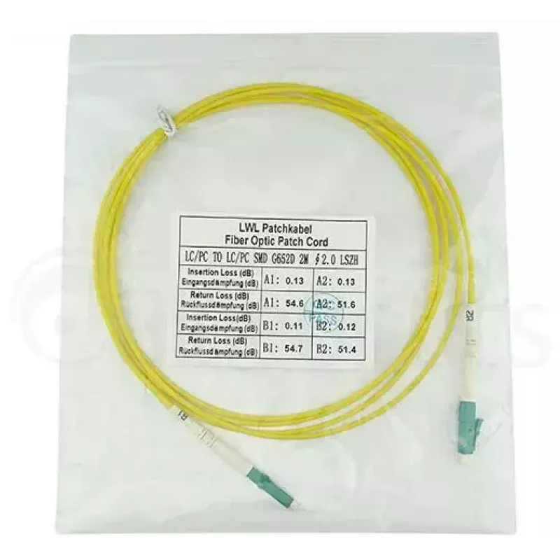 BlueOptics SFP2121BU7.5MM Cable de fibra óptica InfiniBand 7,5 m LC Amarillo