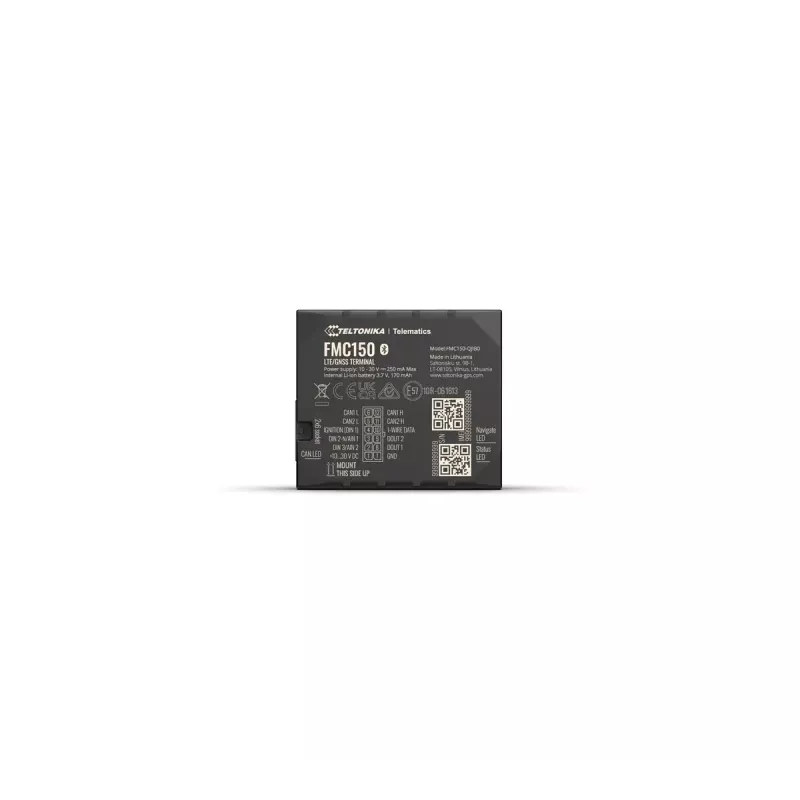 Rastreador GPS Teltonika FMC150 Coche Negro 0,128 GB Batería 6h