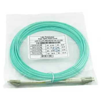 BlueOptics 050502K512000002M-BO Cable de conexión de fibra óptica dúplex (compatible con Corning), LC-UPC/LC-UPC, multimodo OM3 50/125 µm, 2 m