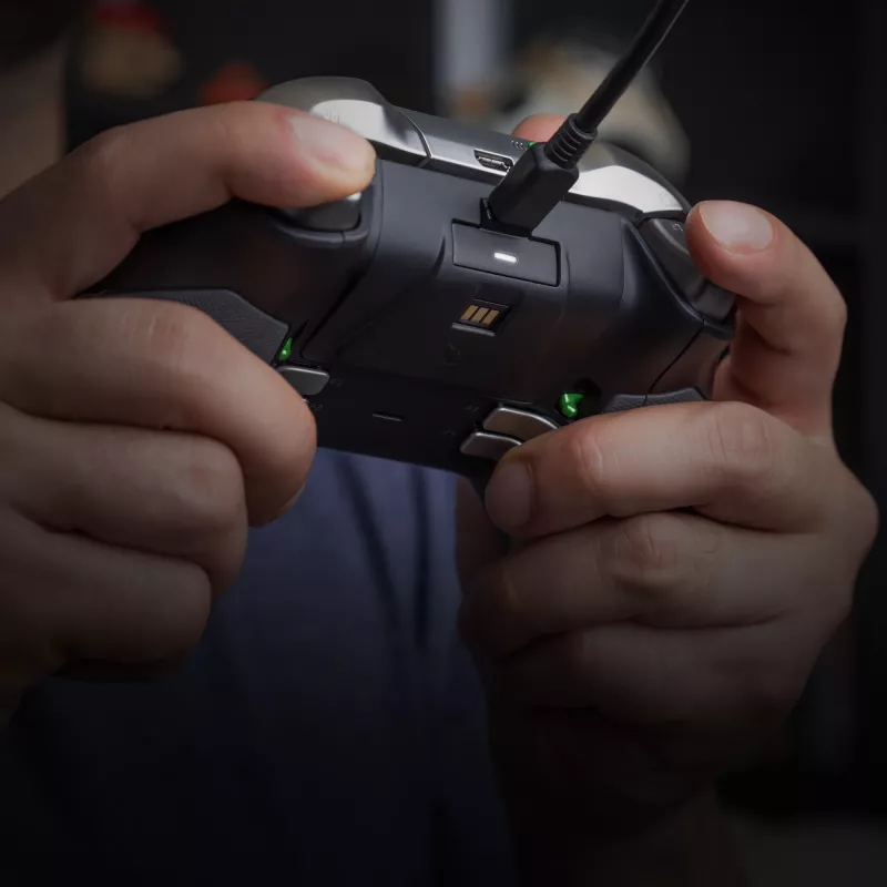 PDP Gaming Play & Charge Kit, Xbox One, batería para mando de juego, negro, policarbonato, 3 m, Microsoft