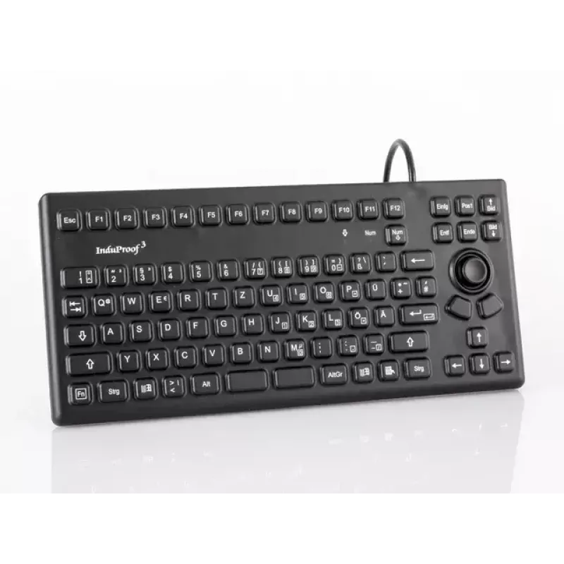 Teclado GETT TKG-086-MB-IP68-negro industrial USB QWERTZ alemán