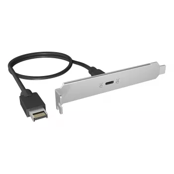 ICY BOX panel trasero USB Type-C con conector USB Type-E interno