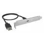 ICY BOX panel trasero USB Type-C con conector USB Type-E interno