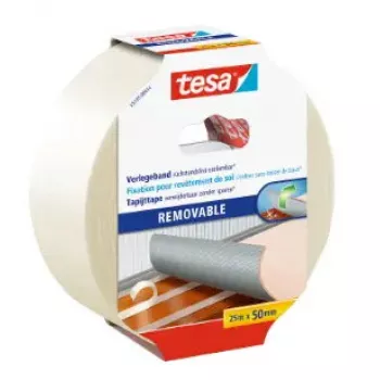 Cinta adhesiva Tesa 55735-00014-11, polipropileno (PP) blanco, 25 m × 50 mm, para marcado interior