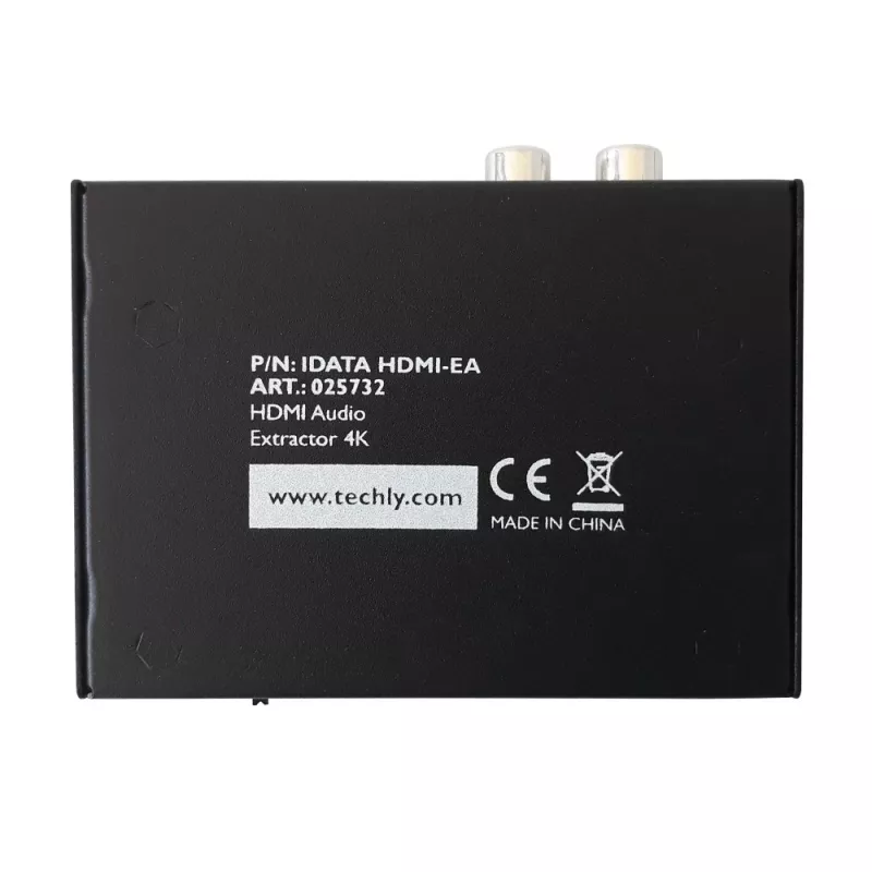 Techly extractor de audio HDMI SPDIF + RCA R/L IDATA HDMI-EA, 5 V, 77 mm, 64 mm, 23 mm, 351 g